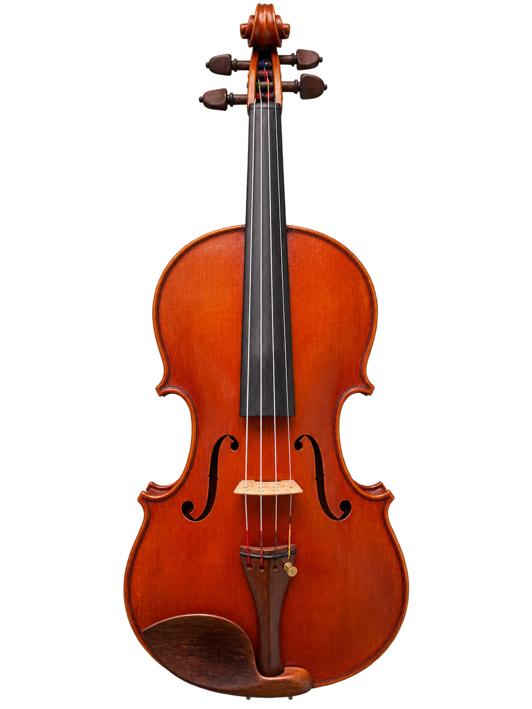 Dario Dattili viola, 1958, full front view with red-orange varnish