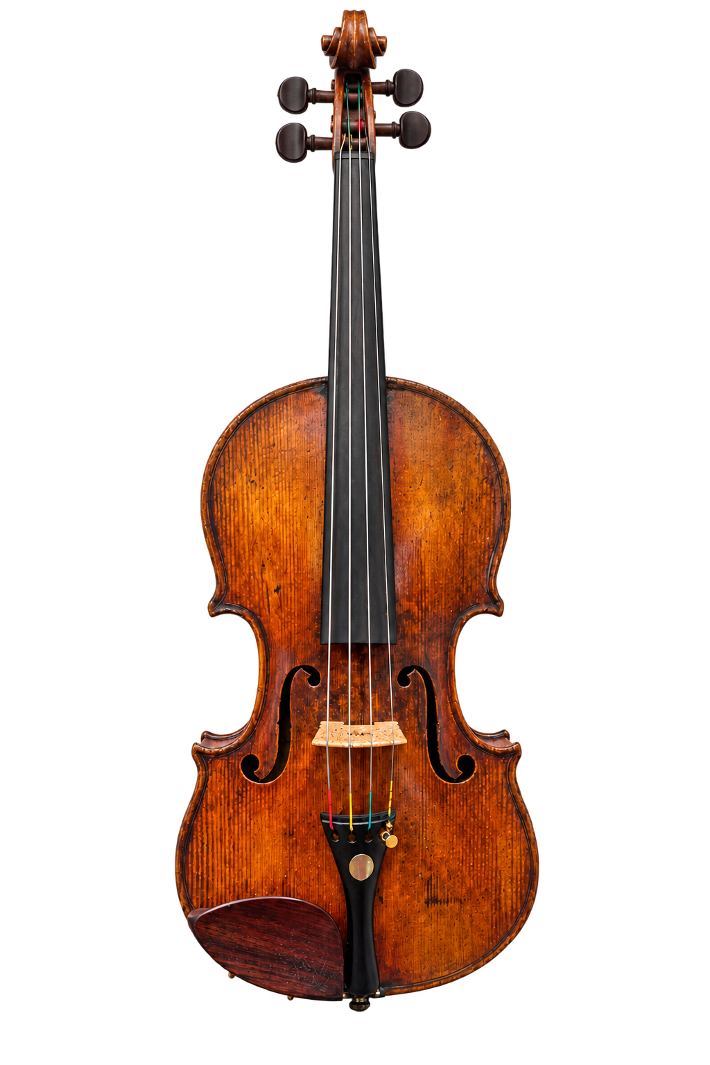 Front view of vintage French viola bearing a C. Pirot label